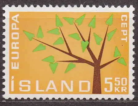 Island, Mi-Nr. 364 **, Europa Cept 1962