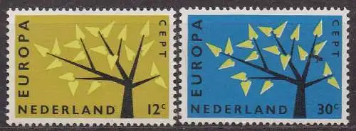 Niederlande, Mi-Nr. 782 - 783 **, kompl., Europa CEPT 1962