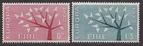 Irland, Mi-Nr. 155 - 156 **, kompl., Europa CEPT 1962
