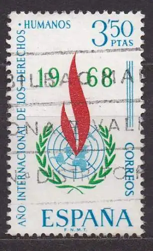 Spanien, Mi-Nr. 1763 gest., Internationales Jahr der Menschenrechte
