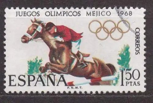 Spanien, Mi-Nr. 1778 gest., Olympische Sommerspiele Mexiko 1968