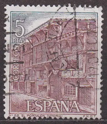 Spanien, Mi-Nr. 1877 gest., Sehenswürdigkeiten: El Portalón in Vitoria