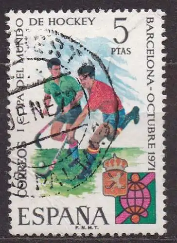 Spanien, Mi-Nr. 1953 gest., Hockeyweltmeisterschaft