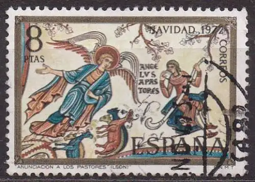 Spanien, Mi-Nr. 2011 gest., Weihnachten 1972