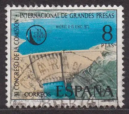 Spanien, Mi-Nr. 2028 gest., Kongress der Internationalen Staudammkommission