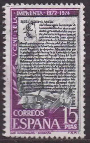 Spanien, Mi-Nr. 2061 gest., 500 Jahre Buchdruck in Spanien