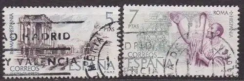 Spanien, Mi-Nr. 2083 + 2084 gest., Wechselbeziehung zwischen dem alten Rom und Spanien