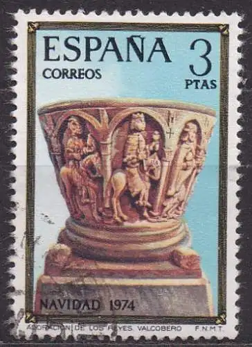 Spanien, Mi-Nr. 2113 gest., Weihnachten 1974
