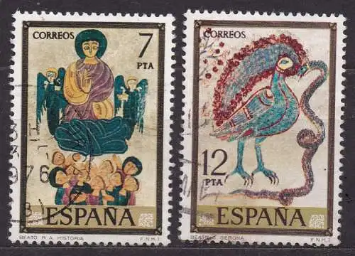 Spanien, Mi-Nr. 2182 + 2184 gest., Gemälde