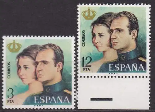 Spanien, Mi-Nr. 2197 + 2198 **, Proklamation von Juan Carlos I. zum König