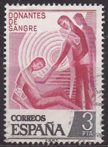 Spanien, Mi-Nr. 2248 gest., Blutspenden