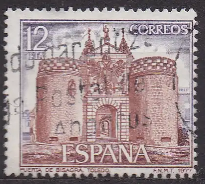 Spanien, Mi-Nr. 2315 gest., Sehenswürdigkeiten: Bisagra-Tor, Toledo