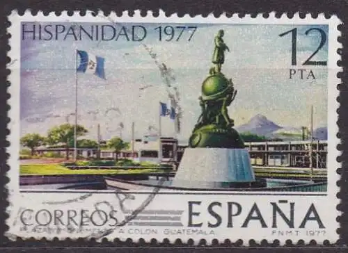 Spanien, Mi-Nr. 2334 gest., Spanisch-Amerikanische Geschichte: Guatemala