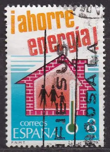 Spanien, Mi-Nr. 2401 gest., Energiesparen
