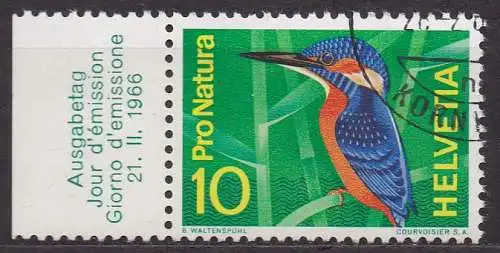 Schweiz, Mi-Nr. 833 gest., Eisvogel