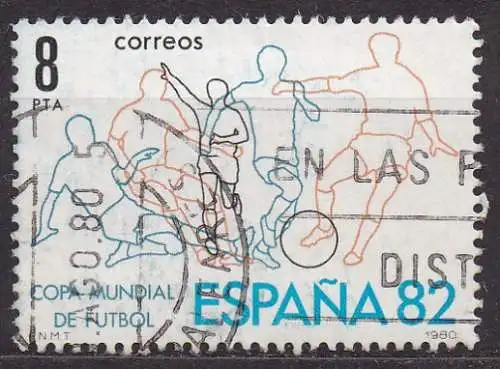 Spanien, Mi-Nr. 2462 gest., Fußball-Weltmeisterschaft Spanien 1982