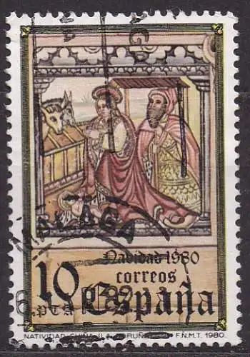 Spanien, Mi-Nr. 2483 gest., Weihnachten 1980