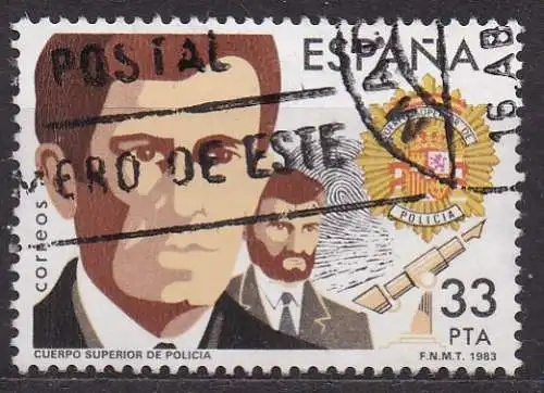 Spanien, Mi-Nr. 2576 gest., Staatssicherheitskorps: Kriminalpolizei