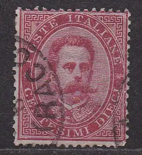Italien, Mi-Nr. 38 gest., König Umberto I.