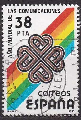 Spanien, Mi-Nr. 2591 gest., Weltkommunikationsjahr