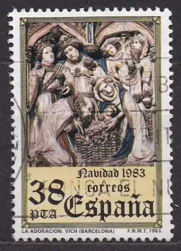 Spanien, Mi-Nr. 2616 gest., Weihnachten 1983