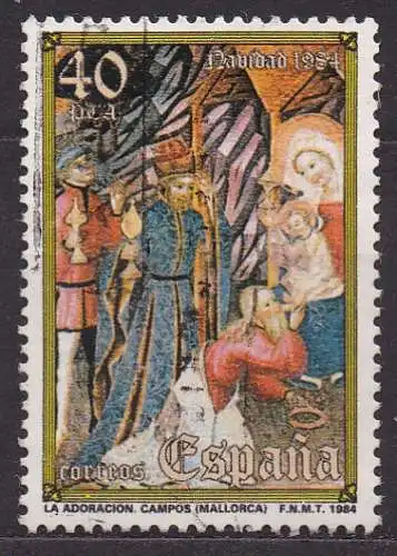 Spanien, Mi-Nr. 2661 gest., Weihnachten 1984