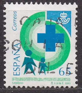 Spanien, Mi-Nr. 3099 gest., Öffentliche Aufgaben: Gesundheitswesen