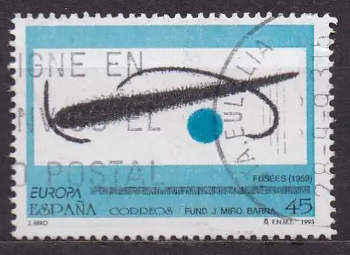 Spanien, Mi-Nr. 3109 gest., Europa 1993: Zeitgenössische Kunst