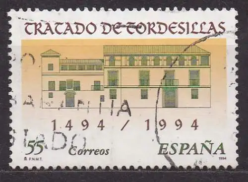 Spanien, Mi-Nr. 3169 gest., 500 Jahre Vertrag von Tordesilas