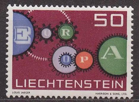 Liechtenstein, Mi-Nr. 418 **, Europa