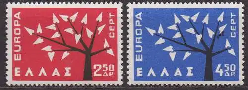 Griechenland, Mi-Nr. 796 - 797 **, Europa CEPT 1962