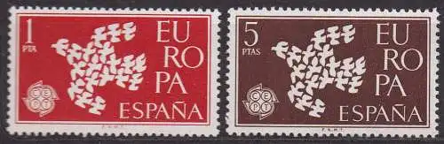 Spanien, Mi-Nr. 1266 - 1277 **, kompl., Europa CEPT 1961