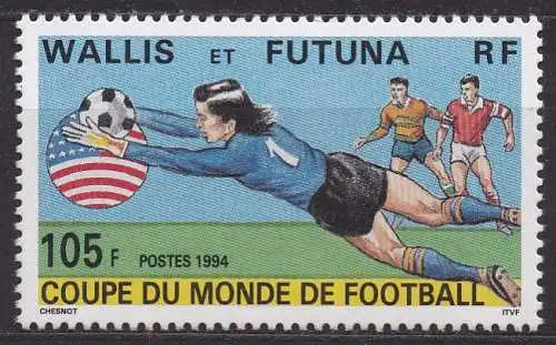 Wallis & Futuna, Mi-Nr. 660 **, Fußball-Weltmeisterschaft USA 1994