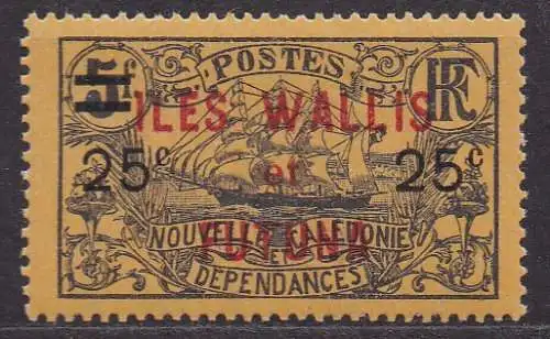 Wallis & Futuna, Mi-Nr. 34 **, Segelschiff