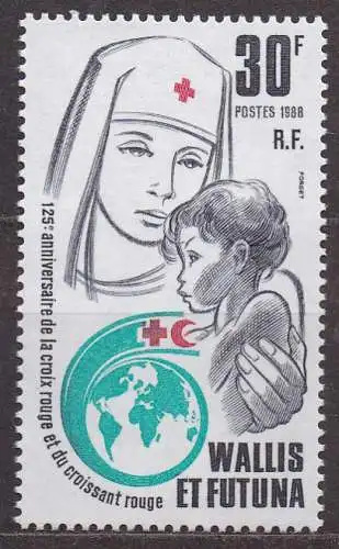 Wallis & Futuna, Mi-Nr. 554 **, 125 Jahre Rotes Kreuz