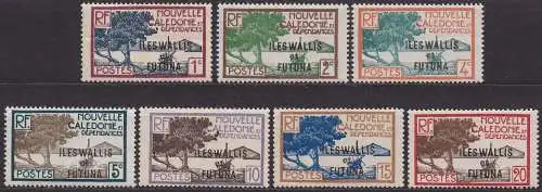 Wallis & Futuna, Mi-Nr. 43, 44, 45, 46, 47, 48 + 49 *, Küstenlandschaft
