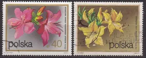 Polen, Mi-Nr. 2214 + 2219 gest., Strauchblüten