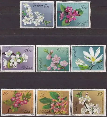 Polen, Mi-Nr. 2132 u. a. gest., Baumblüten