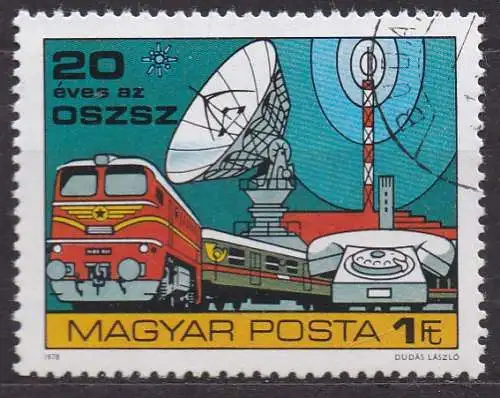 Ungarn, Mi-Nr. 3315 gest., Konferenz der Organisation der Postverwaltungen Sozialistischer Länder