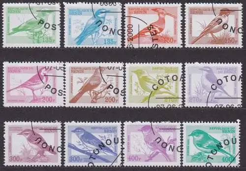 Benin, Mi-Nr. XXII - XXXIII gest., kompl., Vögel