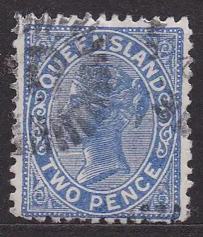 Australische Staaten - Queensland, Mi-Nr. 69 A gest., Königin Viktoria