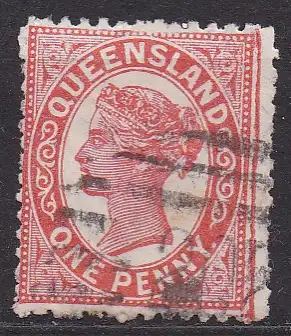 Australische Staaten - Queensland, Mi-Nr. 84 gest., Königin Viktoria