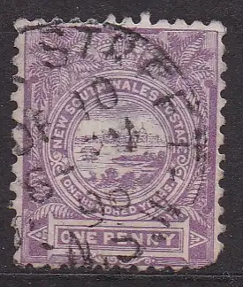 Australische Staaten - Neusüdwales, Mi-Nr. 63 gest., Ansicht von Sydney