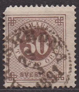 Schweden, Mi-Nr. 35 gest., Ziffer im Kreis