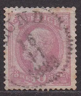 Schweden, Mi-Nr. 38 gest., König Oskar II.