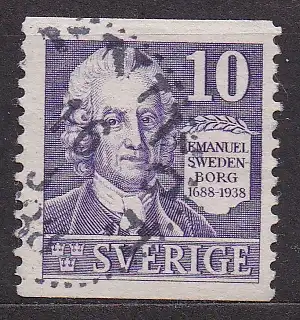 Schweden, Mi-Nr. 243 A gest., 250. Geburtstag von  Emanuel Swedenborg