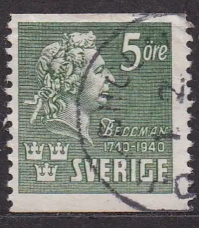 Schweden, Mi-Nr. 277 A gest., 200. Geburtstag von Carl Michael Bellmann