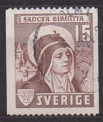 Schweden, Mi-Nr. 288 C gest., 550. Jahrestag der Heiligsprechung der hl. Brigitta