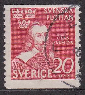Schweden, Mi-Nr. 307 A gest., 300. Jahrestag des Seesieges über die dänische Flotte bei Fehmarn