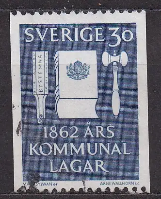 Schweden, Mi-Nr. 487 C gest., 100 Jahre Gemeindeverfassung